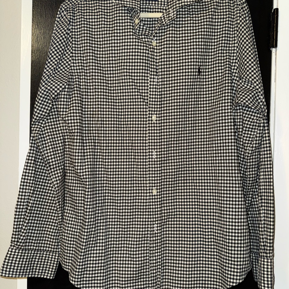 Ralph Lauren Black and White Gingham Shirt
